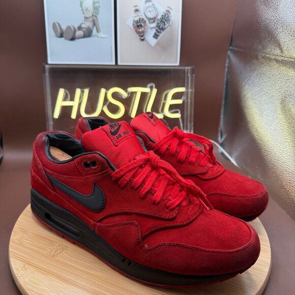 Nike Air Max 1 ‘Pimento’ Suede (2013) Mens Sz 11.5 - Picture 1 of 10